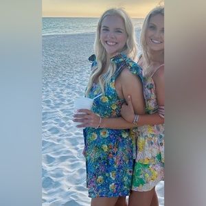 MUMU floral mini dress